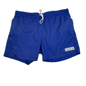 Hugo Boss Men's Swimwear Blue Shorts Quick‎ Dry Swim-Trunks Medium